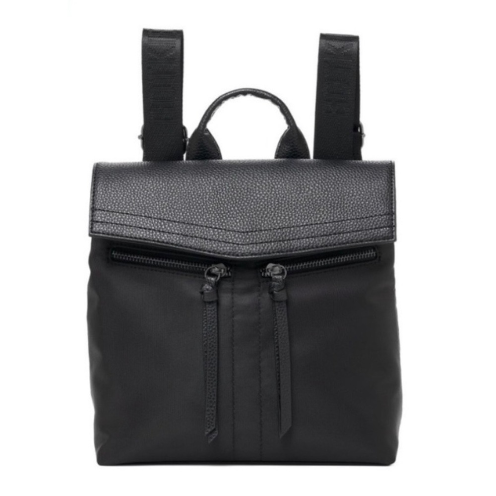 Botkier Trigger Black Nylon Zipper Mini Backpack